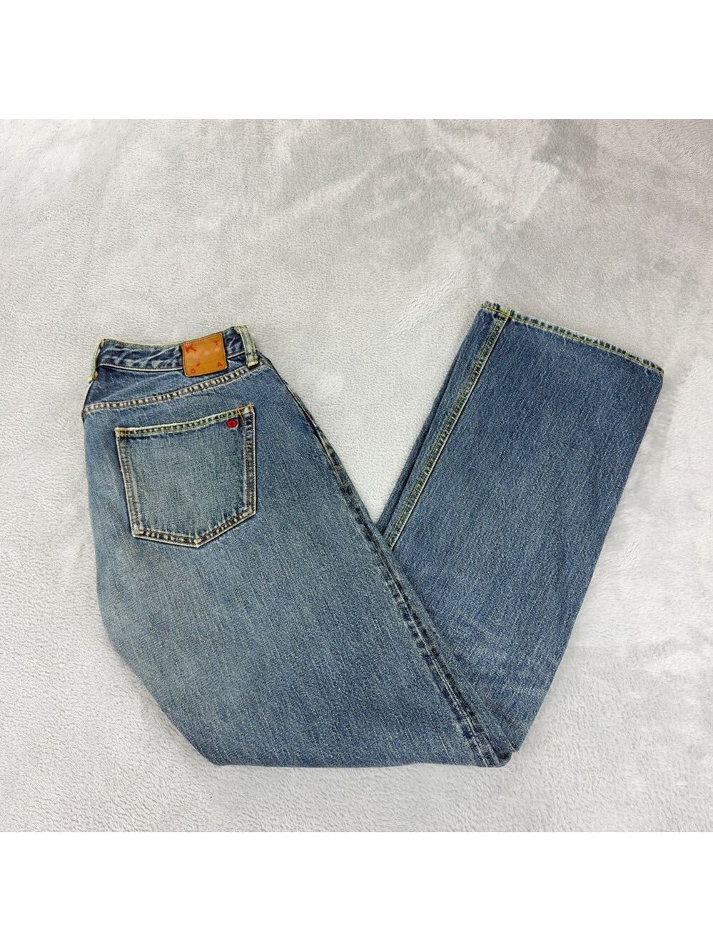 Kato Men's Size 31 W x 30 L Red Selvedge Denim Jeans 100% Cotton Made in Japan